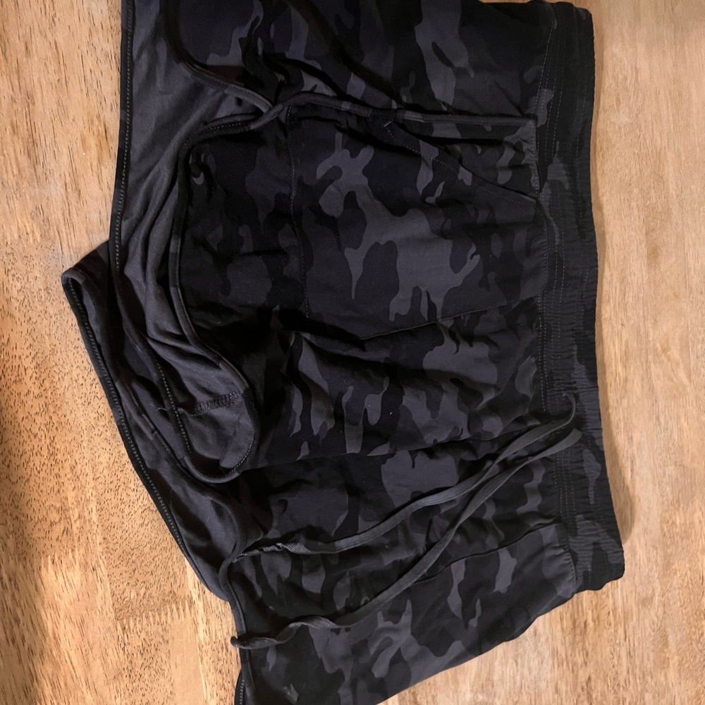 Black Camouflage Shorts